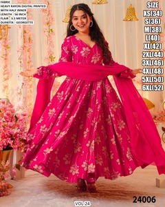 Vestido Anarkali de Lujo Aafreen Wine, Largo hasta el Suelo, Bordado, Material de Rayón de Secado Rápido, Estilo Tradicional, para Bodas, Diwali y Fiestas - Product Image 6