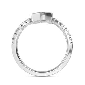1.30 ctw Round Cut Lab Grown Diamond <b>Ring</b> Solid 10K Rose Gold Modern <b>Statement</b> <b>Ring</b> - Product Image 6