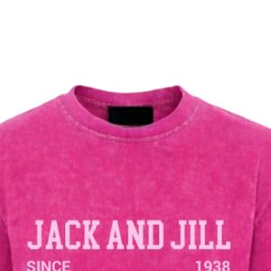 T-shirt graphique magenta pour femme, en coton doux, col rond, manches courtes, style décontracté, vêtements de tous les jours - Product Image 2