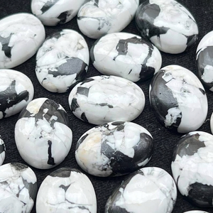 Turquesa Cobre Búfalo Blanco, Cabujón Ovalado, Gema Suelta para Joyería - Product Image 3