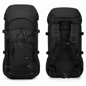 Sac à dos de voyage extérieur imperméable de grande capacité 60L en coton de qualité supérieure, avec logo personnalisé, multi-poches, léger - Product Image 2