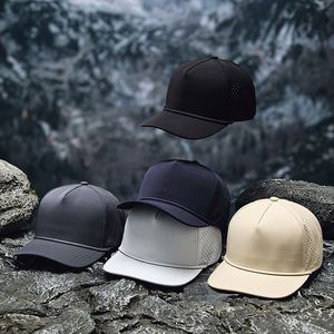 Gorra de béisbol de nailon de 5 paneles, transpirable, repelente al agua, con orificios cortados a láser, para verano, informal, con protección solar para exteriores. - Product Image 3