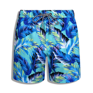 New Men's Tropical <b>Leaf</b> Print Swim Shorts Custom Mesh Shorts Workout Shorts Premium Quality Breathable Streetwear Shorts Mens - Product Image 1