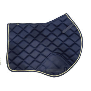 Manta de Silla de Montar Clásica de Algodón Premium y Microfibra Suave Azul Marino, Cómoda y Duradera para Deportes Ecuestres - Product Image 5