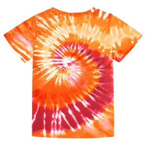 Custom High Quality Custom Kids Baby TShirts Wholesale <b>Polyester</b> <b>Tie</b> Dye Printing for Girls Short Sleeve T-Shirts Allover Print - Product Image 2