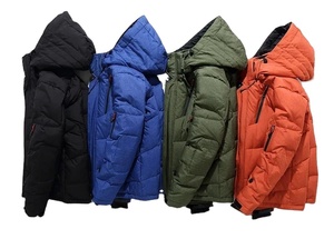 Pardessus d'hiver décontracté de haute qualité pour hommes, veste chaude à capuche épaisse, manteau thermique, parka service OEM, impression, décoration - Product Image 2