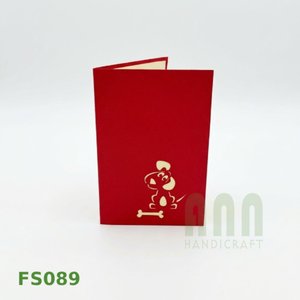 Cute Dog's House 3D Pop-up Traditional Die-Cut Greeting <b>Cards</b> Valentine's Day Birthdays Paper Souvenir Offset Printing Matte - Product Image 4