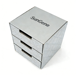 Caja de Regalo de Papel Kraft Rígido con Cajón Deslizante Multicapa, Impresión Personalizada, Materiales Reciclados, Laminado Mate, Relieve y Cinta - Product Image 2