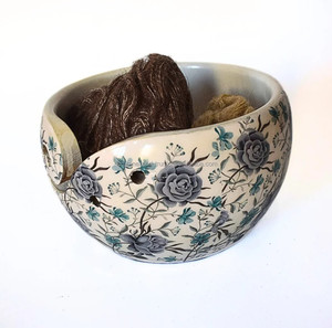 Cuenco de hilo de madera de acacia al mejor precio, cuenco de hilo de madera hecho a mano duradero para proyectos sin costuras - Product Image 1