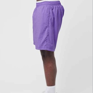 Pantalones Cortos Bermuda de Poliéster Sólidos para Hombre con Cordón, Cintura Elástica, Logotipo Frontal, Bolsillos, Transpirables, de Tiro Medio, Estilo Casual y Deportivo - Product Image 1