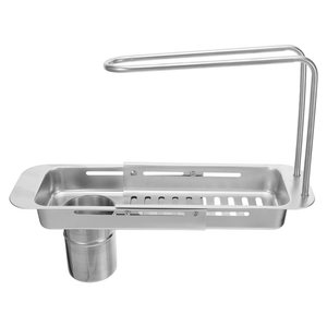 Modern Style Metal Kitchen <b>Sink</b> Organizer Rack With Sleek Finish For Contemporary Kitchen Interiors - Product Image 1