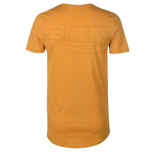 เสื้อยืดผู้ชาย โพลีเอสเตอร์ 100% หนัก 180 กรัม ระบายอากาศได้ดี ทรงไหล่ตก สไตล์สตรีท ดีไซน์เรียบง่าย คุณภาพสูง รับผลิตแบบ OEM - Product Image 4