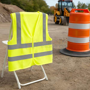 Chaleco de Seguridad de Alta Visibilidad Clase 2 con Certificación ANSI, con Bolsillos, Cremallera, Logotipo Personalizado, Construcción de Malla Impermeable para Hombres y Mujeres - Product Image 2