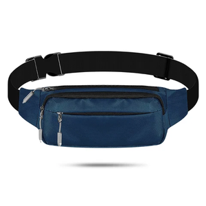 Sac banane unisexe imperméable en nylon avec fermeture éclair pour téléphone portable, sac banane de voyage en cuir PU, nouveau design, sac banane tendance - Product Image 3
