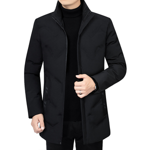 New Men's Winter Hooded Long Fleece Padded Windproof Parka with Thick Warmth GR - Product Image 2