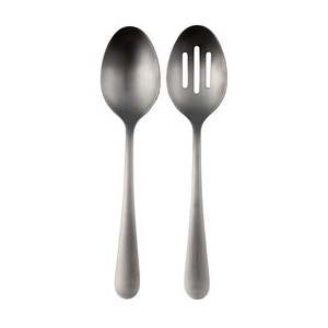 Poignée polie en or avec un design unique Couverts à dessert Serveurs en or Ensemble de cuillères de service en acier inoxydable - Product Image 5