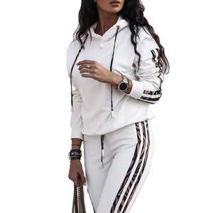 2024 otoño mujer europea y americana moda Casual dos piezas ropa deportiva ropa de invierno chándal - Product Image 2