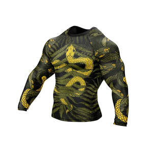 T-shirt de compression à manches courtes pour homme, personnalisé OEM, respirant, séchage rapide, anti-bactérien, vêtements de sport - Product Image 6