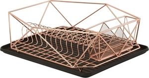 Support à assiettes en métal noir à 3 niveaux avec porte-serviettes et paniers à ustensiles, organisateur de vaisselle de cuisine, support décoratif en métal noir - Product Image 5