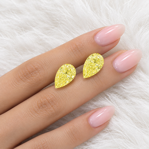 Diamant de laboratoire de 3,03 carats, forme poire, FANCY YELLOW VS1 |   Diamant CVD certifié IGI pour la fabrication de bijoux - Product Image 3