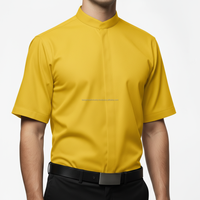 Uniforme de personnel unisexe jaune respirant, sur mesure, OEM, vente en gros