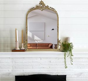 Gold Framed Wall Mirror Decorative Vanity Mirror Round Decorative Mirror for Bathroom Living Room Hotel - Product Image 4