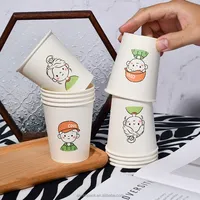 Gobelets en papier jetables personnalisables en gros pour espresso, dégustation de café, échantillonnage 2,5 oz/4 oz