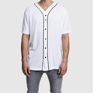 New High Quality 100% Polyester Baseball Jersey Quick Dry Breathable Anti-Bacterial V-neck Half Sleeve Comfortable for Men - Product Image 6