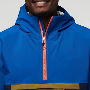 New Trendy Design Mens Premium Outdoor Anorak <b>Windbreaker</b> Jacket Half Zip Hooded Waterproof Hiking <b>Camping</b> Jacket - Product Image 6
