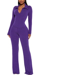 Conjuntos Deportivos de 2 Piezas para Mujer, Camiseta y Pantalones con Cuello en V, Elásticos, Transpirables, con Logotipo Personalizado de Alta Calidad, de Secado Rápido y Ecológicos - Product Image 2