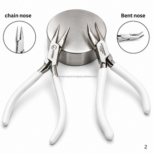 Lot de 3 outils de fabrication de bijoux en acier inoxydable pour la vente en gros – Pinces à sertir et à perler pour la réparation artisanale - Product Image 1