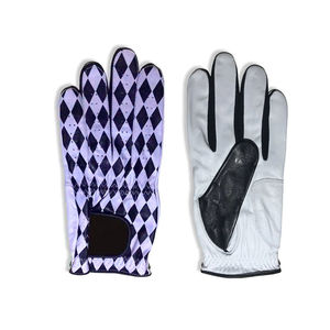 Gants de golf professionnels en cuir de mouton véritable pour hommes, blancs et noirs, avec paume en Spandex épaissie, cadeau de golf - Product Image 4