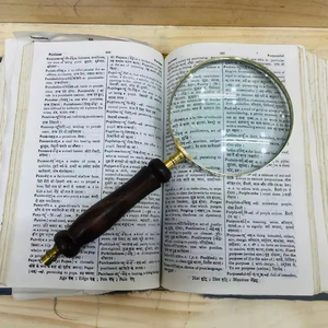 Premium Quality Durable Bone and Horn Check Mosaic Handle Magnifying Glass Men Gift Newspapers <b>Book</b> Magnifiers Gifts Reading Us - Product Image 1
