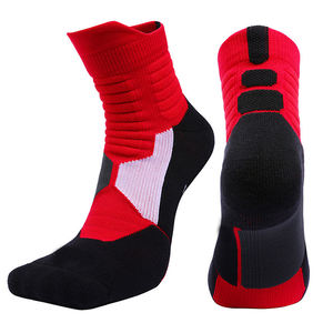Chaussettes de football pour hommes antidérapantes respirantes en tissu éponge, chaussettes de compression pour adultes, tricotées, écologiques, hautes jusqu'au genou, colorées - Product Image 1