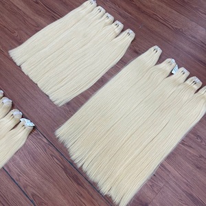TOP HAIR VENDOR Machine weft hair extensions blonde color Combo Viet Nam Human Hair No Shed No <b>tangle</b> - Product Image 5