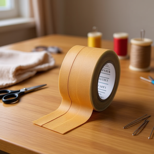 Nastro di tessuto prepiegato 2 cm x 10 m, colore kaki scuro, per cucito - Product Image 3