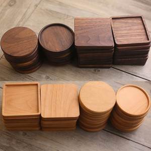 Juego de Posavasos Cuadrados de Madera Modernos y Duraderos Personalizados con Impresión Láser para Decoración de Mesa de Bebidas Personalizada al por Mayor - Product Image 2