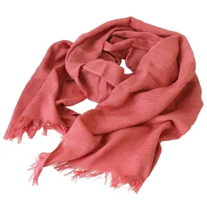 [Wholesale Products] Osaka Japan Cotton Gauze Scarf 100% Cotton 36cm*175cm Cotton Scarves Made in Japan Light Low MOQ Red