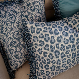 Blue Hamptons Style Floral Indoor <b>Cushion</b> <b>Cover</b> - Product Image 3