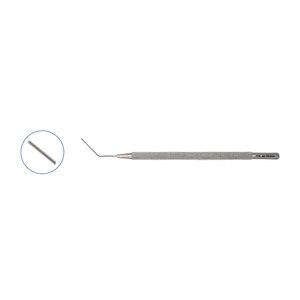 Punta de Espátula de 0.5mm, Longitud Total 12.5cm, Lente Jaffe de Acero Inoxidable Quirúrgico Oftálmico Manual de Alta Calidad con Certificación CE - Product Image 1