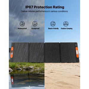 Portable 2400W Power Station 200W Foldable Solar Panel & 2160Wh Expandable LiFePO4 <b>Battery</b> <b>Backup</b> 1800W AC Output - Product Image 5