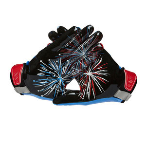 Gants de football américain, nouveau design imprimé, paume collante, poignets protégés, pour adultes. - Product Image 4