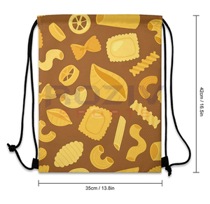 Lightweight Custom Logo Sublimation <b>Drawstring</b> Backpack Customized <b>Waterproof</b> Eco-Friendly Polyester <b>Bags</b> - Product Image 4