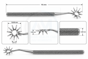 Marcador de Astigmatismo Radial de 4 Líneas Al Mida Healthcare, Instrumento Quirúrgico Oftálmico de Acero Inoxidable de Primera Calidad, Clase II CE ISO13485 - Product Image 5