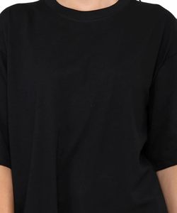 Blusa Holgada para Mujer con Manga Corta, Ligera, Clásica, Cuello Redondo Relajado - Product Image 1