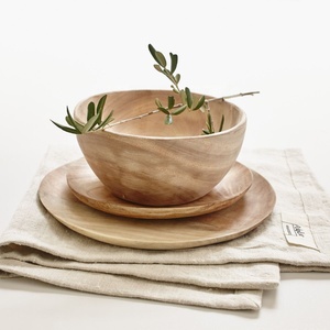 2025 New Classic Wood <b>Disposable</b> Crackle Glaze Large <b>Bowl</b> with Heart Design for Presents - Product Image 6