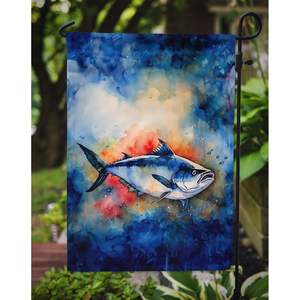 Drapeau de jardin multicolore Bannière de thon rouge Artwork for Mailbox Patio & Yard Decor for Flower Beds Size - Product Image 3