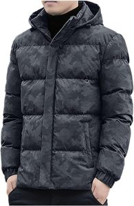 Veste matelassée décontractée d'hiver pour homme, coupe-vent, doudoune épaisse et chaude, OEM - Product Image 2