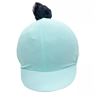 Ensemble de tapis de selle de saut d'obstacles en satin de qualité supérieure, avec voile anti-mouches antidérapant et housse de casque d'équitation avec doublure en polycoton - Product Image 2