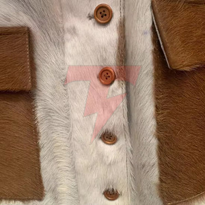Custom Made Hair On <b>Leather</b> <b>Jacket</b> For Men Premium Quality <b>Winter</b> Wear Stylish Comfortable Outdoor Fashion Apparel - Product Image 4